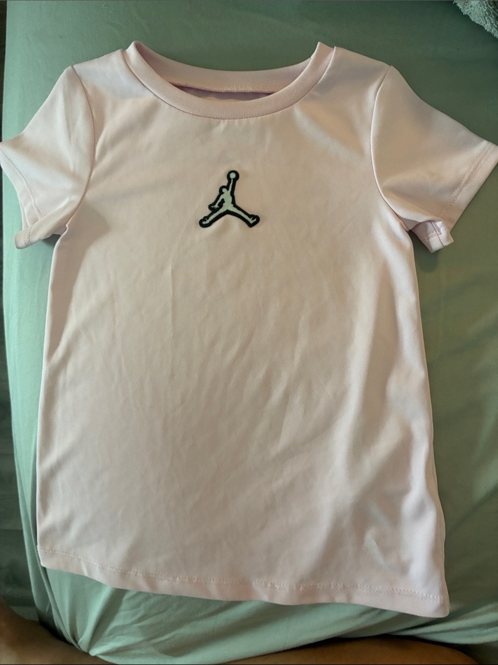 Jordan Girls' Light Pink Short Sleeve Tee with Jumpman